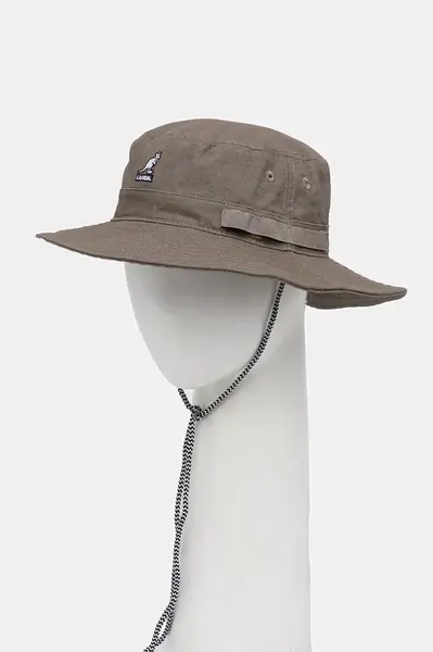 Klobouk Kangol UTILITY CORDS JUNGLE šedá barva, bavlněný, K5302.WG036