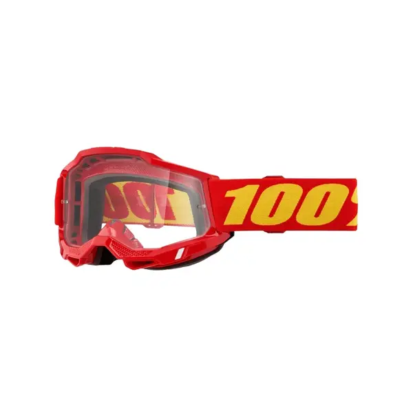 Dětské motokrosové brýle 100% Accuri 2 Junior červená, čiré plexi