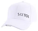 Kšiltovka s LED světlem 25 lm, nabíjecí USB, maskáč, univerzální velikost - SIXTOL B-CAP Barva: bílá