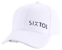 Kšiltovka s LED světlem 25 lm, nabíjecí USB, maskáč, univerzální velikost - SIXTOL B-CAP Barva: bílá