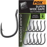 Fox háčky super wide gape out-turned eye 10 ks - velikost 4