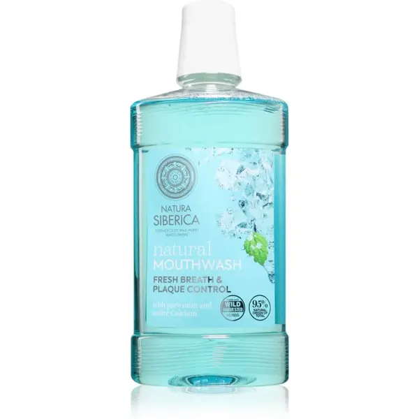 Natura Siberica Natural Mouthwash Fresh Breath & Plaque Control ústní voda pro svěží dech 520 ml