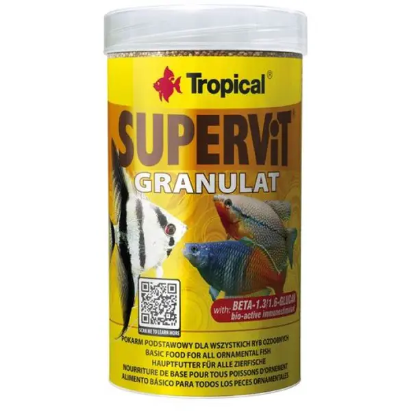 TROPICAL Supervit Granulat 250ml/138g mnohozložkové granulované krmivo s beta-glukánom