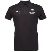 Puma TEAMEVOSTRIPE POLO Pánske polo tričko, čierna, veľkosť