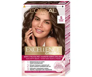 Permanentní barva Loréal Excellence Creme - 5 světle hnědá - L’Oréal Paris + dárek zdarma