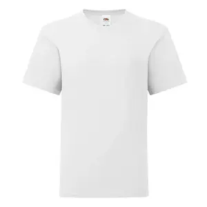 White children's t-shirt in combed cotton Fruit of the Loom