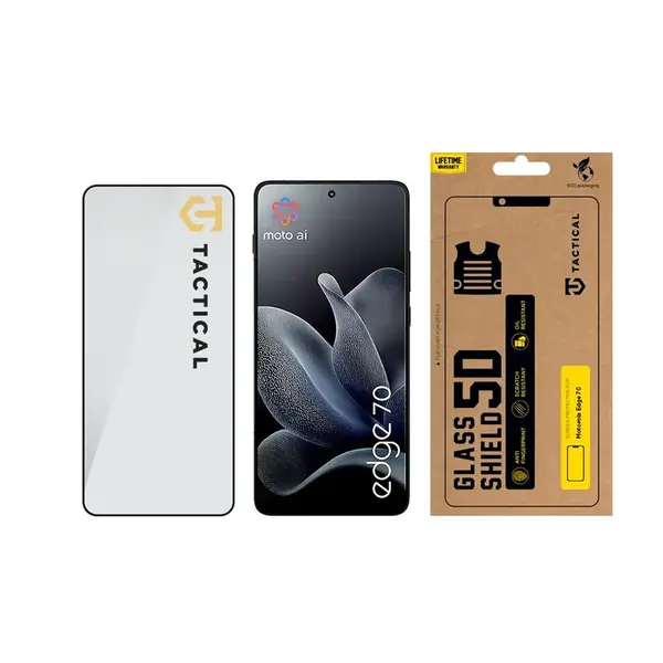 Tvrzené sklo Tactical Glass Shield 5D pro Motorola Edge 70, černá
