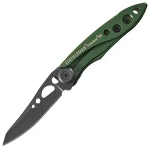 Leatherman nůž skeletool kb og green