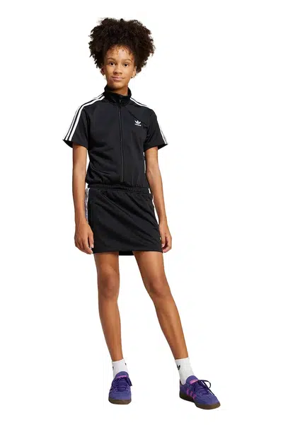 Dívčí šaty adidas Originals černá barva, mini, JD3535