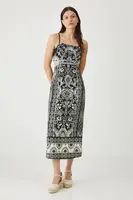 Šaty s příměsí lnu Medicine černá barva, midi, přiléhavé