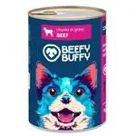 BEEFY BUFFY – Mäsové hovädzie kúsky v šťave, 1240 g (4608)
