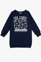 Koton Navy Blue Girls' Dress