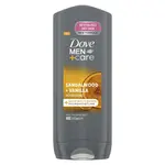 Dove Vyživujúci sprchový gél Men+Care Sandalwood & Vanilla (Body, Face & Hair Wash) 400 ml