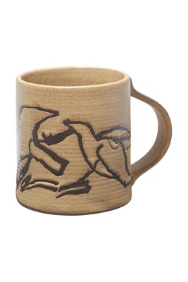 Hrnek ferm LIVING Vuelo Mug 300 ml béžová barva