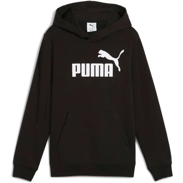 Puma ESSENTIALS NO. 1 LOGO HOODIE TR B Detská mikina, čierna, veľkosť