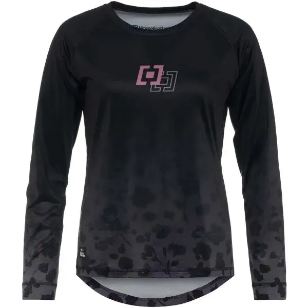 Horsefeathers DECO LS Dámsky cyklistický dres, čierna, veľkosť