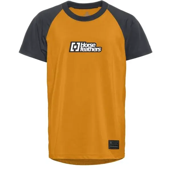 Horsefeathers SPIKE YOUTH BIKE JERSEY Dětský cyklistický dres, oranžová, velikost