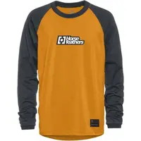 Horsefeathers SPIKE LS YOUTH Chlapčenský cyklistický dres, hnedá, veľkosť