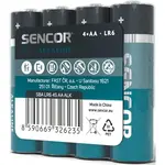 Sencor SBA LR6 4S AA ALK Alkalické baterie, modrá, velikost