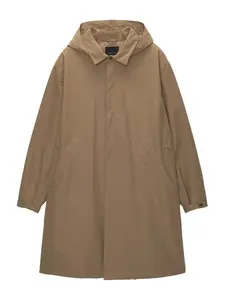 Pull&Bear Prechodný kabát  farba ťavej srsti