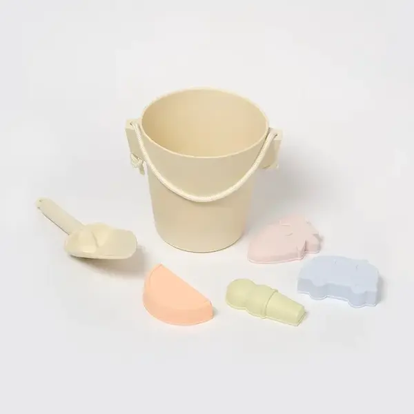 Sada hraček do písku SunnyLife Silicone Bucket & Spade Set App 6-pack