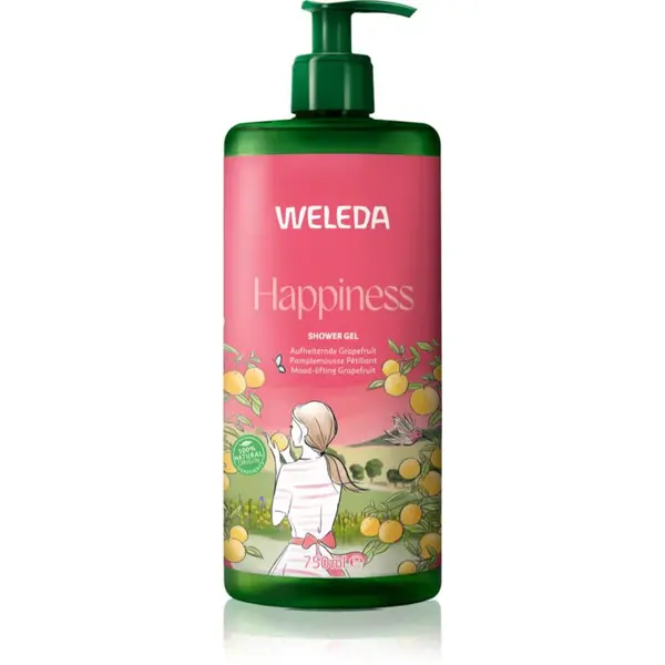 Weleda Happiness osvěžující sprchový gel Grapefruit, Tangerine and Lime 750 ml