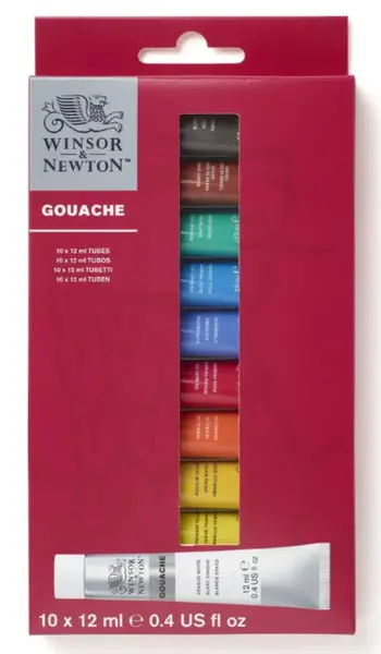 Sada kvašových barev W&N 10x12ml