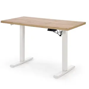 Písací stôl B54 výškovo nastaviteľná artisan/biela