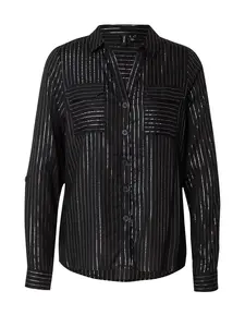 VERO MODA Blúzka 'VMBumpy'  čierna / strieborná