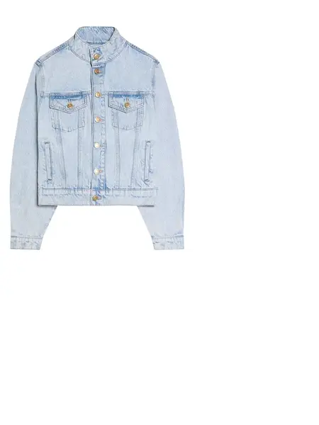 Bershka Prechodná bunda  svetlomodrá