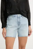 Džínové šortky Guess dámské, modrá barva, high waist, W5GD1A D4K30