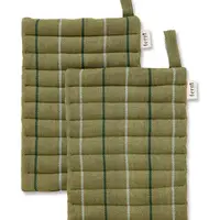 Kuchyňské chňapky ferm LIVING Ito Pot Holder 2-pack zelená barva