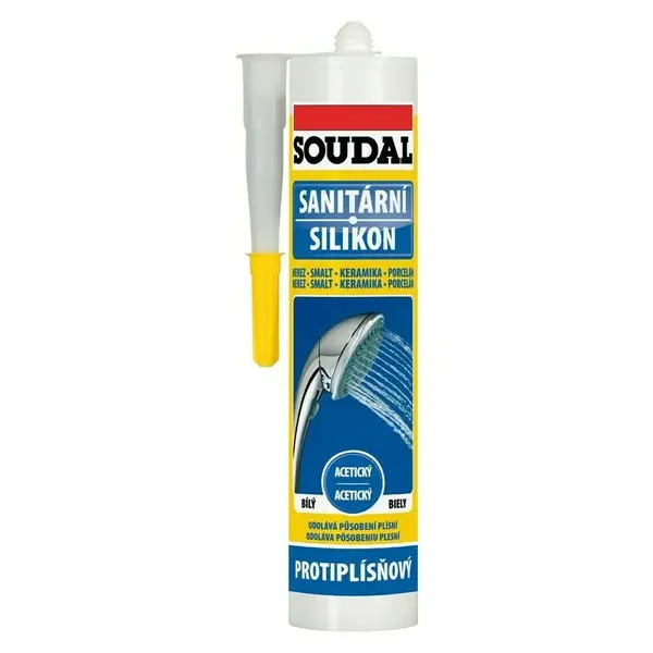 Silikón sanitárny Soudal 280 ml transparentný