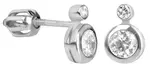 Soliter Stříbrné náušnice s čirými krystaly 436 001 00440 04