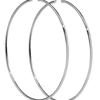 Troli Nadčasové ocelové náušnice kruhy 6 cm