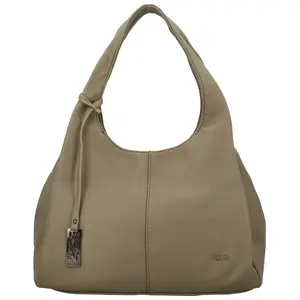 Módní dámská koženková kabelka na rameno Coveri Shaila, taupe