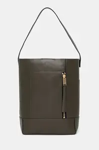 Kožená kabelka AllSaints ALBA HOBO