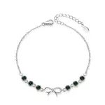 MOISS Něžný stříbrný náramek s mašličkou a zirkony B0000887