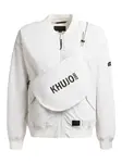 khujo Prechodná bunda 'Facee'  čierna / šedobiela