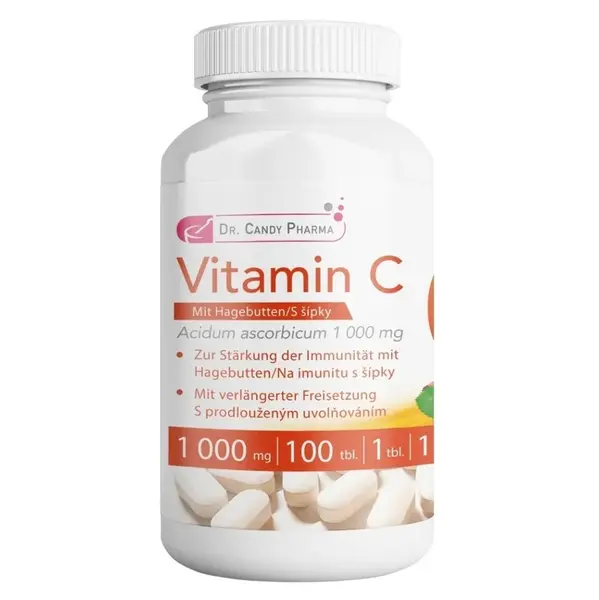 DR.CANDY PHARMA Vitamin C akut 1000 mg 100 tablet