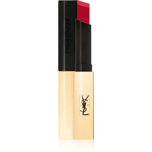 Yves Saint Laurent Rouge Pur Couture The Slim tenká matující rtěnka s koženým efektem odstín 21 Rouge Paradoxe 2.2 g