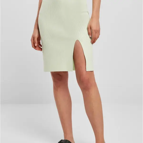 Women's ribbed skirt light mint