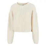 Women's wide oversize sweater whitesand