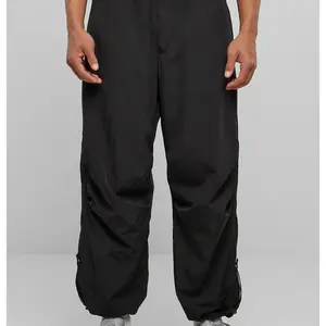 Nylon parachute pants black