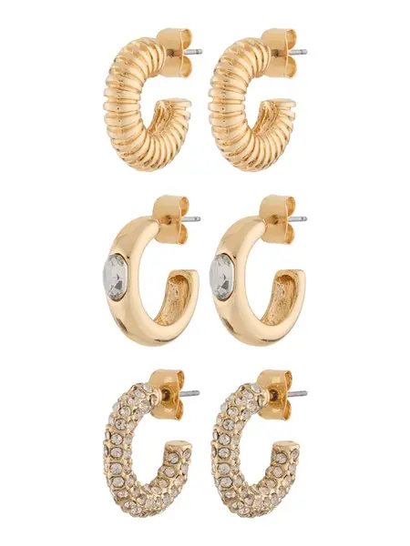 ABOUT YOU Náušnice  zlatá / priehľadná