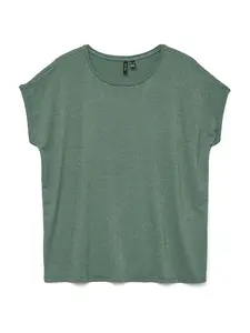 VERO MODA Tričko 'VMLava'  nefritová / strieborná