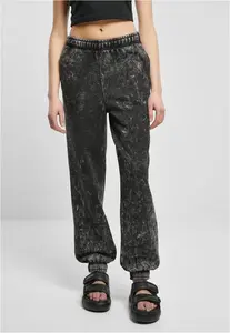 Women's towels washed trousers black