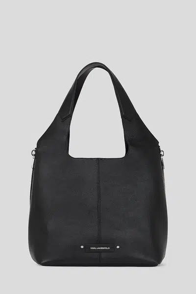 Kožená kabelka Karl Lagerfeld černá barva, A3W30080