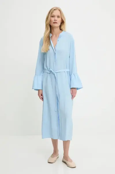 Šaty Answear.LAB modrá barva, maxi