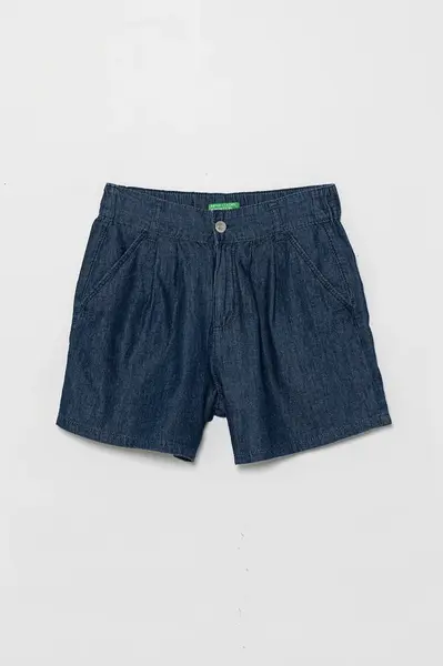 Dětské bavlněné šortky United Colors of Benetton tmavomodrá barva, 4DHJC903T